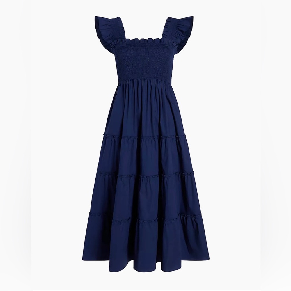 Hill House Home Navy Poplin Nap Dress